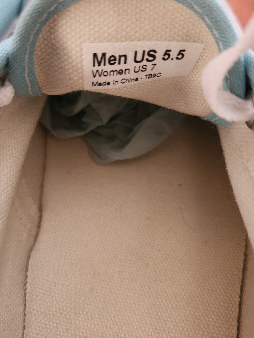 Vans Low Top Sneakers in Turquoise - Picture 8 of 8